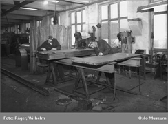 Berger Bergersens Smie og Mek. Verksted i 1960.Foto: Wilhelm Råger/Oslo Museum/www.oslobilder.no