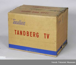 Originaleske for Tandberg fjernsyn modell 1, ca 1958-60Foto: Norsk Teknisk Museum NTM 25129<br>